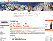 Tablet Screenshot of canteras-de-piedras.es